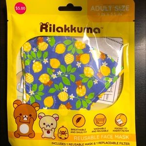 Reusable rilakkuma face mask from Daiso